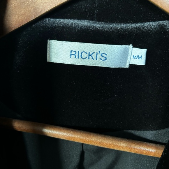 Rickis Velveteen Lined Blazer Black, Medium, Single Button *NWOT* - Picture 7 of 16